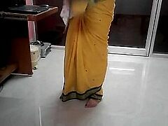 Desi auntie's tight stomach in saree leads to local xxx video recommendation.