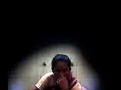 Tamil maid indulges in intimate bathroom play