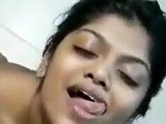 Mistakenly covered Indian beauty begs for release from hot cum load.